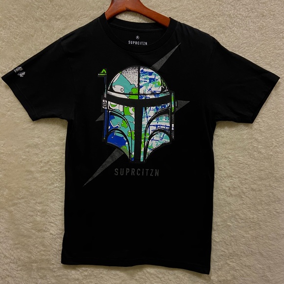 Other - Mandalorian Colorful T-Shirt, Black sz S